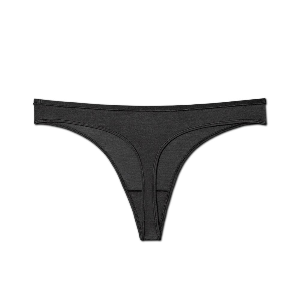 Allbirds Women\'s Trino® Thong - Briefs Black - UWP710845